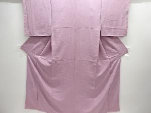 未使用品　荒波模様織り出し色無地着物